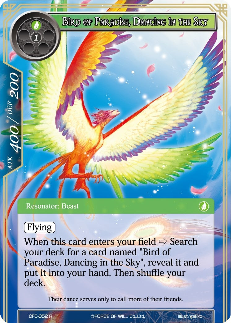 Image for Bird of Paradise, Dancing in the Sky (Curse of the Frozen Casket) (CFC-052) - Force of Will