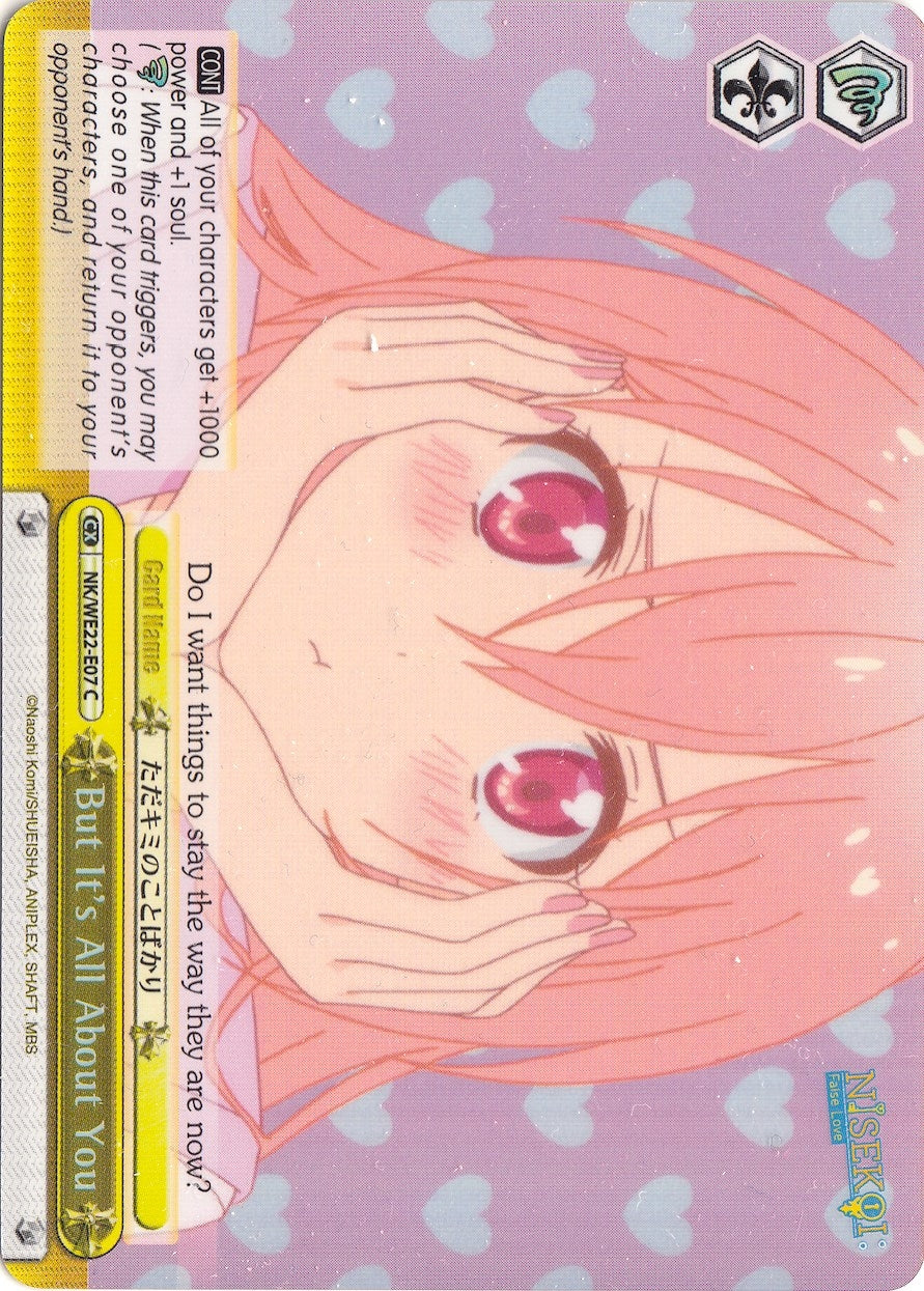 Image for But It's All About You (Parallel Foil) (NISEKOI Extra Booster) (NK/WE22-E07) - Weiss Schwarz