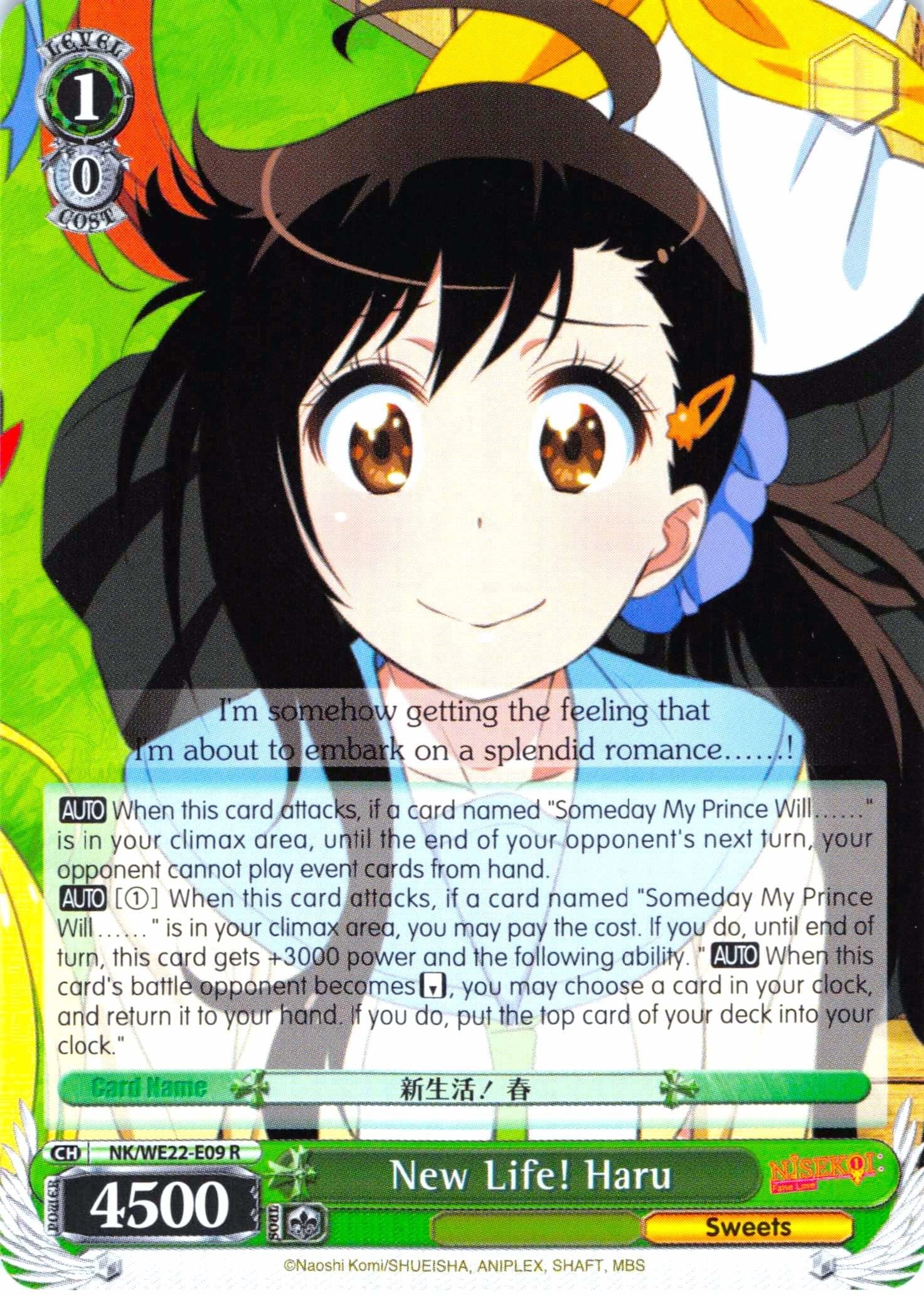 Image for New Life! Haru (NISEKOI Extra Booster) (NK/WE22-E09) - Weiss Schwarz