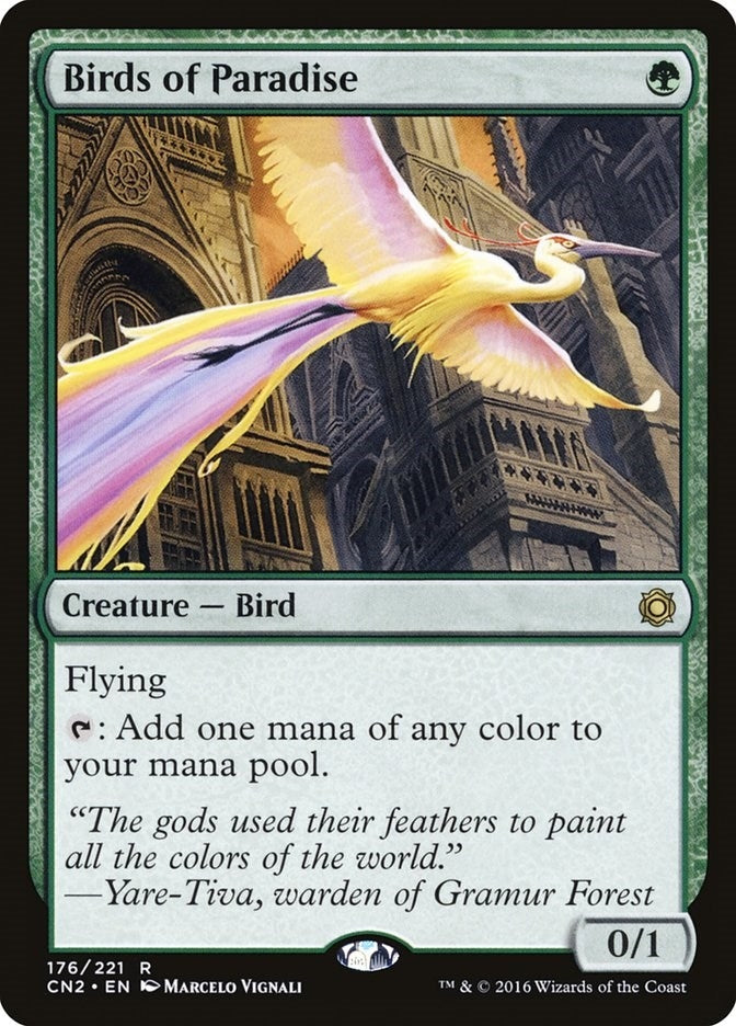 Image for Birds of Paradise (Conspiracy: Take the Crown) (176) - Magic: The Gathering