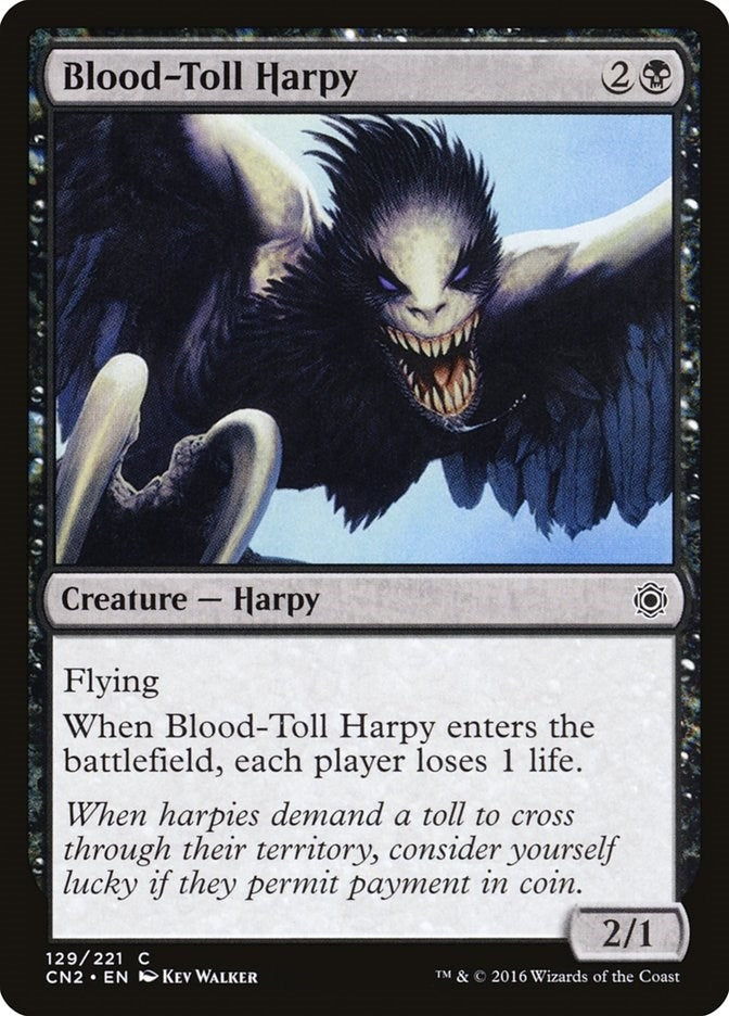 Image for Blood-Toll Harpy (Conspiracy: Take the Crown) (129) - Magic: The Gathering