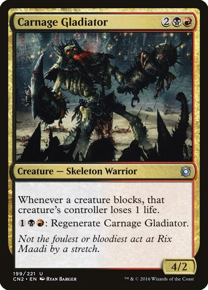 Image for Carnage Gladiator (Conspiracy: Take the Crown) (199) - Magic: The Gathering