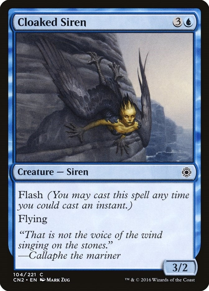 Image for Cloaked Siren (Conspiracy: Take the Crown) (104) - Magic: The Gathering