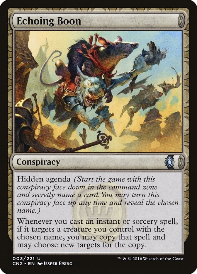 Image for Echoing Boon (Conspiracy: Take the Crown) (3) - Magic: The Gathering