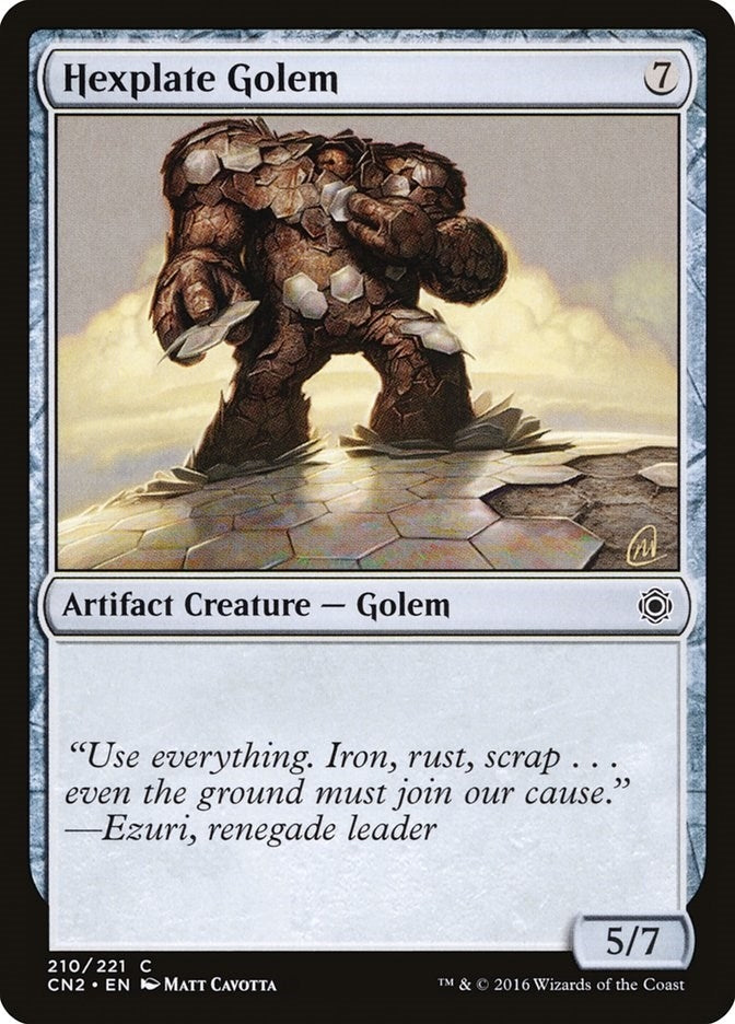 Image for Hexplate Golem (Conspiracy: Take the Crown) (210) - Magic: The Gathering