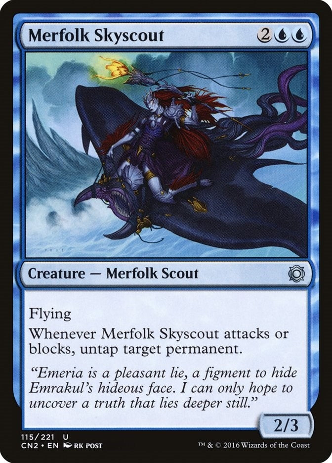 Image for Merfolk Skyscout (Conspiracy: Take the Crown) (115) - Magic: The Gathering