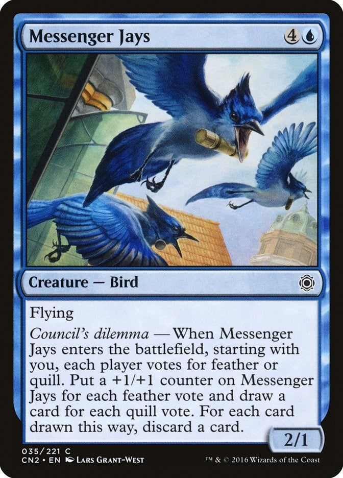 Image for Messenger Jays (Conspiracy: Take the Crown) (35) - Magic: The Gathering