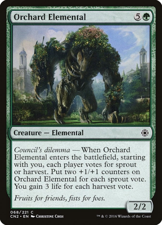 Image for Orchard Elemental (Conspiracy: Take the Crown) (68) - Magic: The Gathering