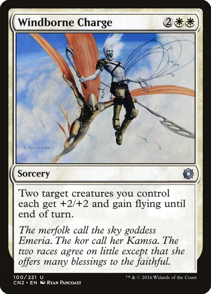 Image for Windborne Charge (Conspiracy: Take the Crown) (100) - Magic: The Gathering