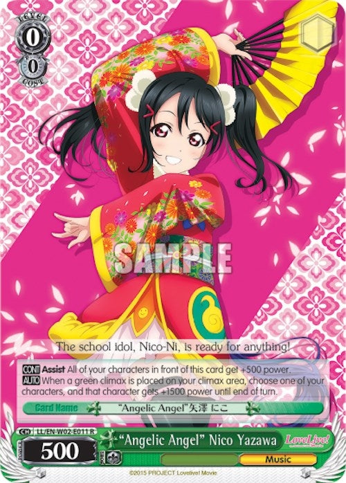 Image for "Angelic Angel" Nico Yazawa (Love Live! DX Vol.2) (LL/EN-W02-E011 R) - Weiss Schwarz