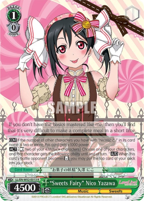 Image for "Sweets Fairy" Nico Yazawa (Love Live! DX Vol.2) (LL/EN-W02-E013 R) - Weiss Schwarz