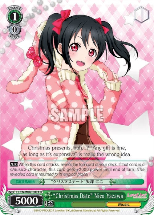 Image for "Christmas Date" Nico Yazawa (Love Live! DX Vol.2) (LL/EN-W02-E024 U) - Weiss Schwarz