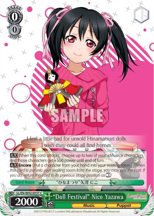 Image for "Doll Festival" Nico Yazawa (Love Live! DX Vol.2) (LL/EN-W02-E037 C) - Weiss Schwarz