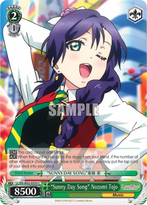 Image for "Sunny Day Song" Nozomi Tojo (Love Live! DX Vol.2) (LL/EN-W02-E050 C) - Weiss Schwarz