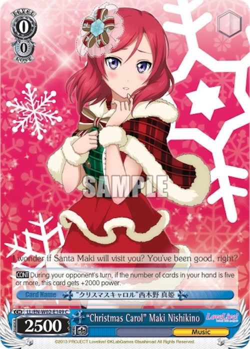 Image for "Christmas Carol" Maki Nishikino (Love Live! DX Vol.2) (LL/EN-W02-E149 C) - Weiss Schwarz