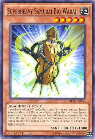 Image for Superheavy Samurai Big Waraji (2016 Mega-Tins Mega Pack) (MP16-EN006) - YuGiOh