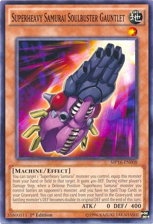 Image for Superheavy Samurai Soulbuster Gauntlet (2016 Mega-Tins Mega Pack) (MP16-EN008) - YuGiOh