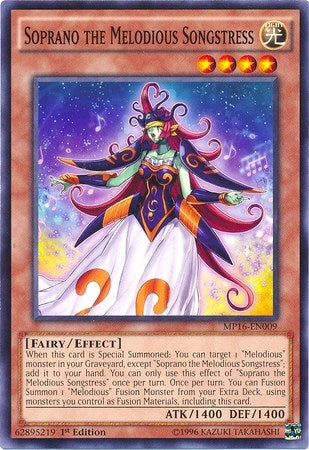 Image for Soprano the Melodious Songstress (2016 Mega-Tins Mega Pack) (MP16-EN009) - YuGiOh
