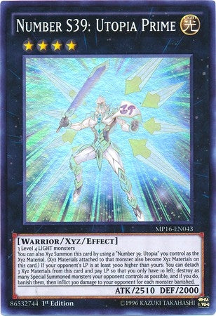Image for Number S39: Utopia Prime (2016 Mega-Tins Mega Pack) (MP16-EN043) - YuGiOh