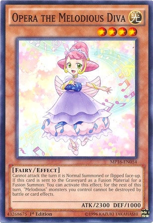 Image for Opera the Melodious Diva (2016 Mega-Tins Mega Pack) (MP16-EN054) - YuGiOh