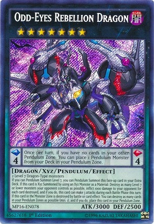 Image for Odd-Eyes Rebellion Dragon (2016 Mega-Tins Mega Pack) (MP16-EN078) - YuGiOh