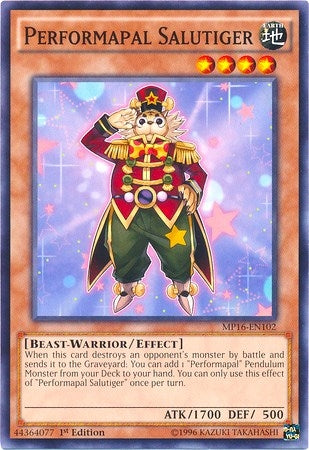 Image for Performapal Salutiger (2016 Mega-Tins Mega Pack) (MP16-EN102) - YuGiOh