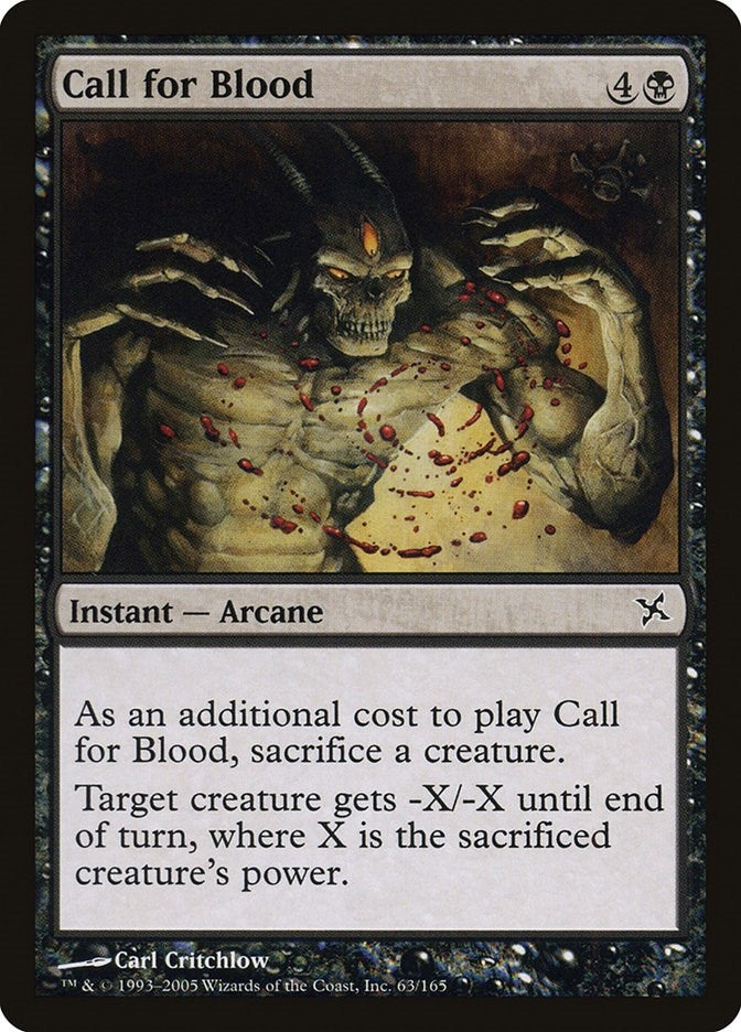 Image for Call for Blood (Betrayers of Kamigawa) (63) - Magic: The Gathering