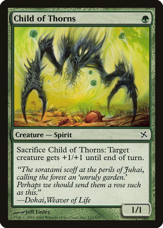 Image for Child of Thorns (Betrayers of Kamigawa) (123) - Magic: The Gathering