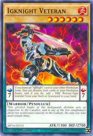 Image for Igknight Veteran (2016 Mega-Tins Mega Pack) (MP16-EN131) - YuGiOh