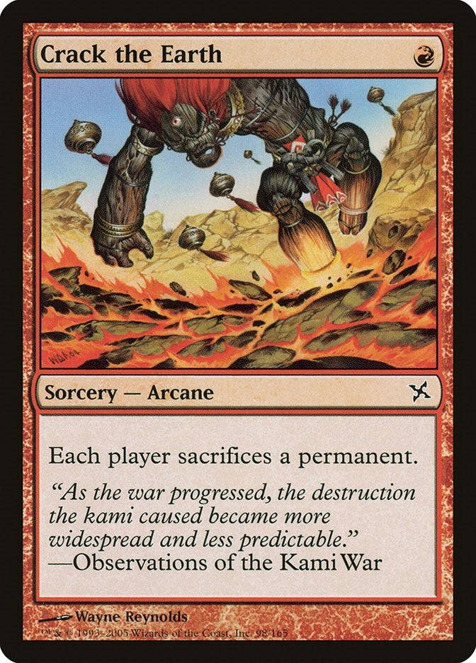 Image for Crack the Earth (Betrayers of Kamigawa) (98) - Magic: The Gathering