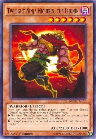 Image for Twilight Ninja Nichirin, the Chunin (2016 Mega-Tins Mega Pack) (MP16-EN187) - YuGiOh