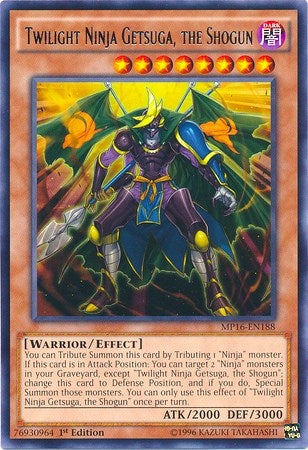 Image for Twilight Ninja Getsuga, the Shogun (2016 Mega-Tins Mega Pack) (MP16-EN188) - YuGiOh