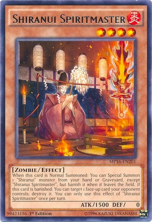Image for Shiranui Spiritmaster (2016 Mega-Tins Mega Pack) (MP16-EN201) - YuGiOh