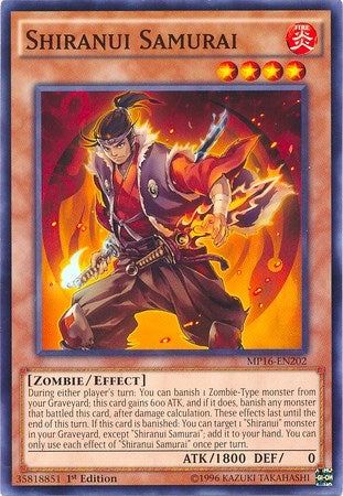 Image for Shiranui Samurai (2016 Mega-Tins Mega Pack) (MP16-EN202) - YuGiOh
