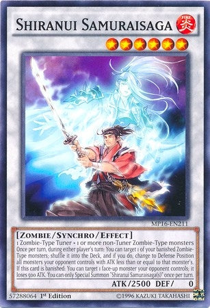 Image for Shiranui Samuraisaga (2016 Mega-Tins Mega Pack) (MP16-EN211) - YuGiOh