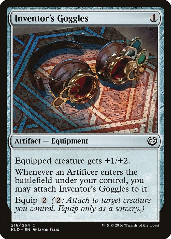 Image for Inventor's Goggles (Kaladesh) (218) - Magic: The Gathering