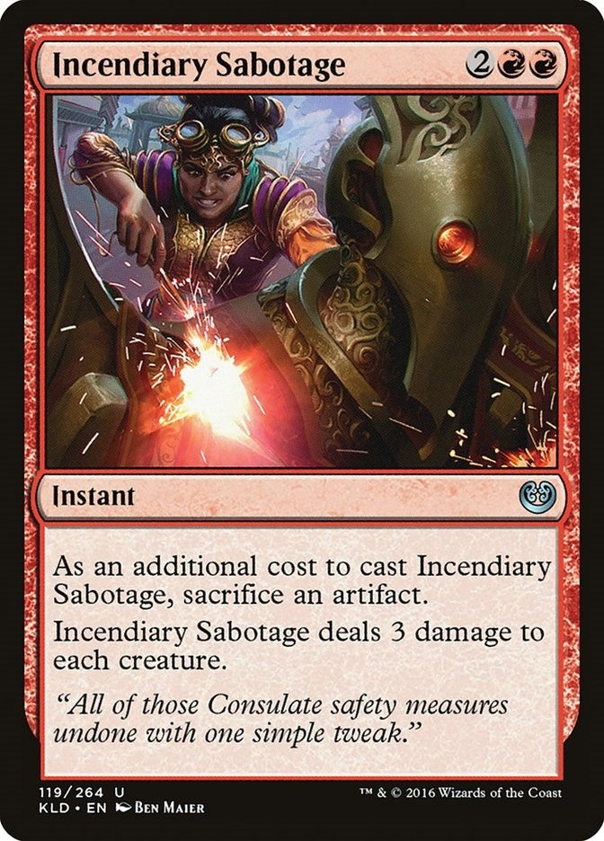 Image for Incendiary Sabotage (Kaladesh) (119) - Magic: The Gathering