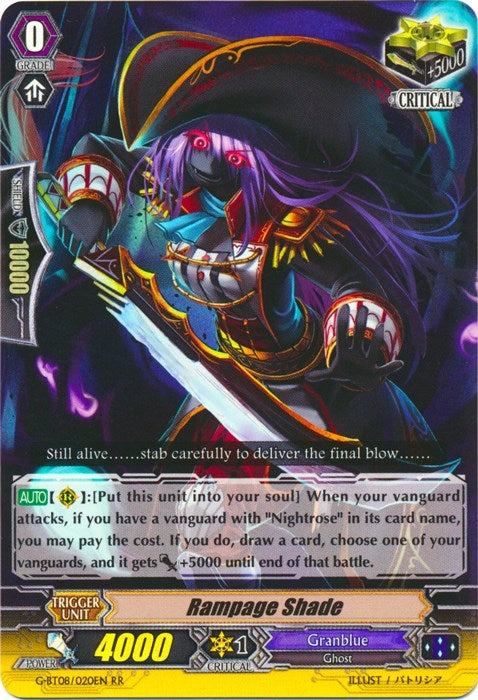Image for Rampage Shade (G-BT08: Absolute Judgment) (G-BT08/020EN) - Cardfight Vanguard