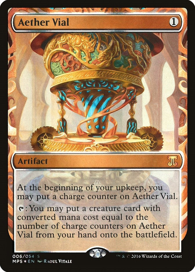 Image for Aether Vial (Masterpiece Series: Kaladesh Inventions) (6) - Magic: The Gathering