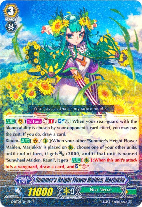 Image for Summer's Height Flower Maiden, Marjukka (G-BT08: Absolute Judgment) (G-BT08/041EN) - Cardfight Vanguard