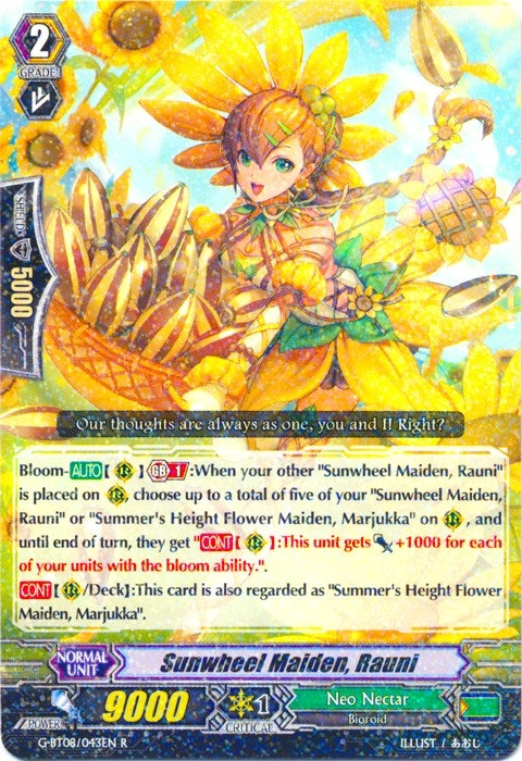 Image for Sunwheel Maiden, Rauni (G-BT08: Absolute Judgment) (G-BT08/043EN) - Cardfight Vanguard