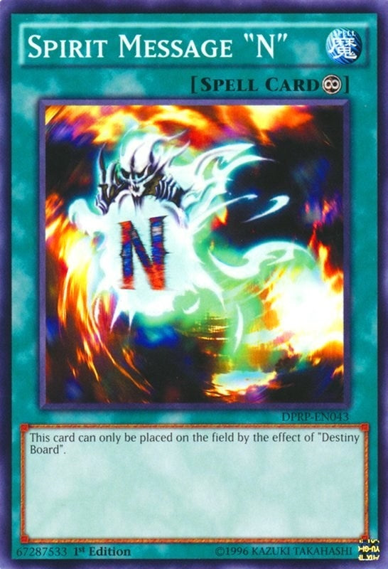 Image for Spirit Message "N" (Duelist Pack: Rivals of the Pharaoh) (DPRP-EN043) - YuGiOh