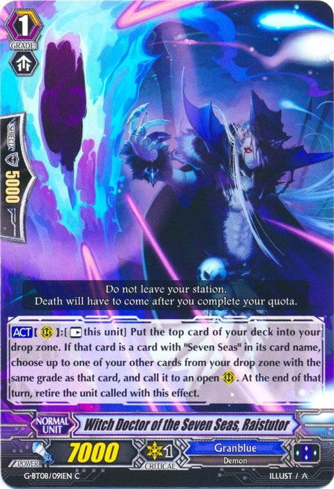 Image for Witch Doctor of the Seven Seas, Raistutor (G-BT08: Absolute Judgment) (G-BT08/091EN) - Cardfight Vanguard