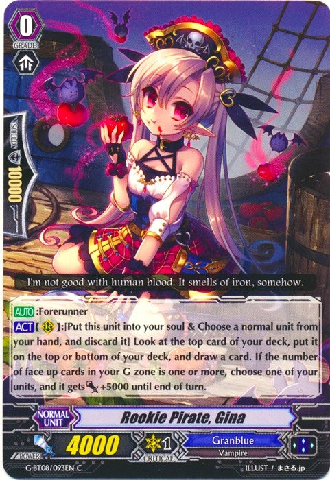 Image for Rookie Pirate, Gina (G-BT08: Absolute Judgment) (G-BT08/093EN) - Cardfight Vanguard