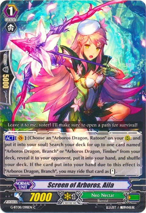 Image for Screen of Arboros, Aila (G-BT08: Absolute Judgment) (G-BT08/098EN) - Cardfight Vanguard