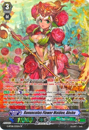 Image for Ranunculus Flower Maiden, Ahsha (SP) (G-BT08: Absolute Judgment) (G-BT08/S35EN) - Cardfight Vanguard