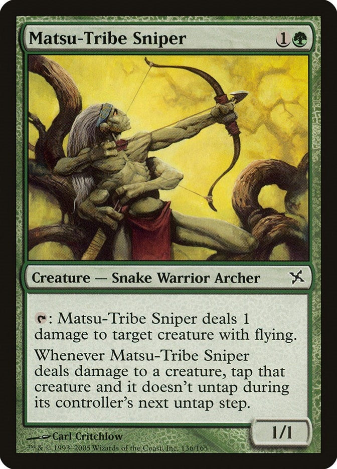 Image for Matsu-Tribe Sniper (Betrayers of Kamigawa) (136) - Magic: The Gathering