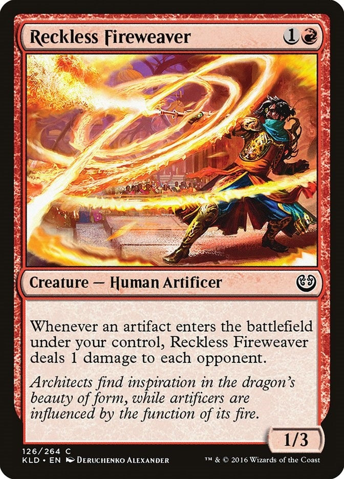 Image for Reckless Fireweaver (Kaladesh) (126) - Magic: The Gathering