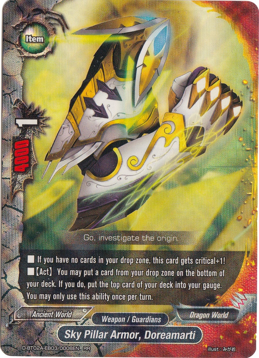 Image for Sky Pillar Armor, Doreamarti (Four Dimensions) (D-BT02A-EB03/0008EN) - Future Card BuddyFight