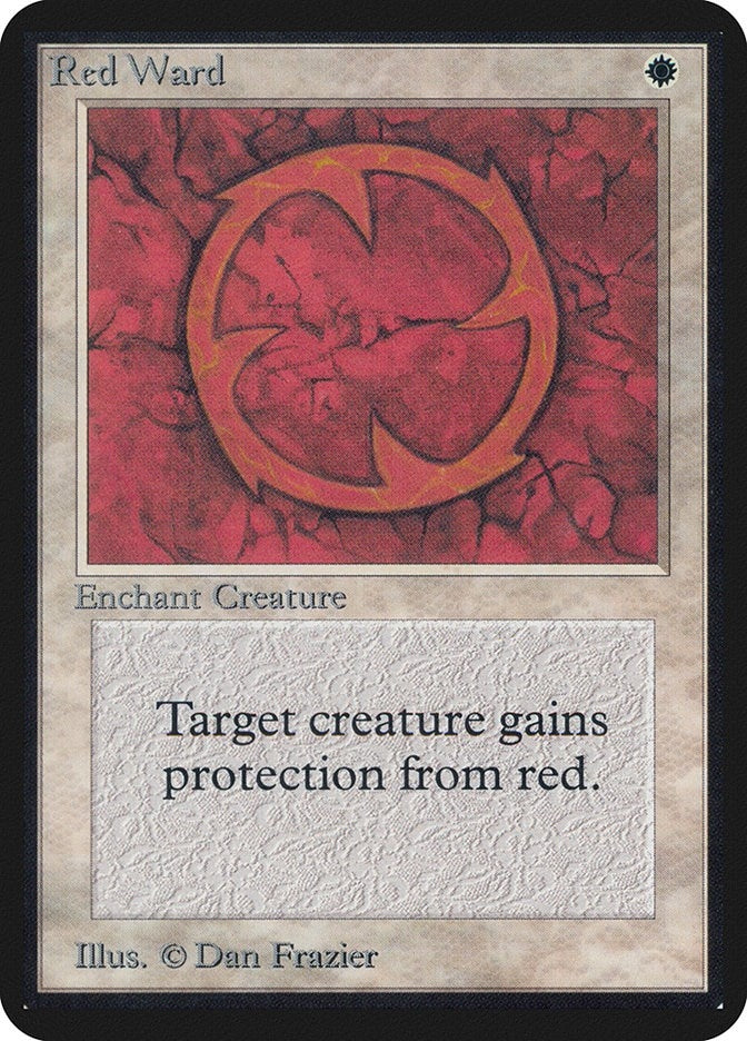 Image for Red Ward (Alpha Edition) - Magic: The Gathering